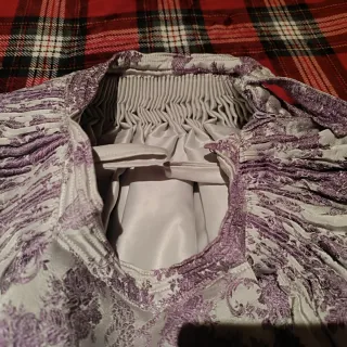 Falda Fallera Plata gris morada