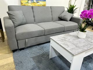 Sofá Cama Gris con Arcón