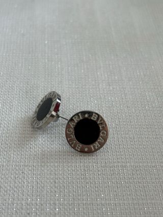 Orecchini Bvlgari Argento e Nero