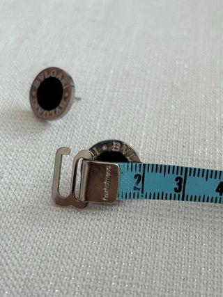 Orecchini Bvlgari Argento e Nero