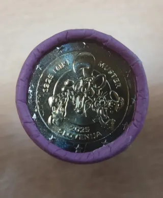 Rollo monedas 2 euros Eslovenia Miki Muster 2025