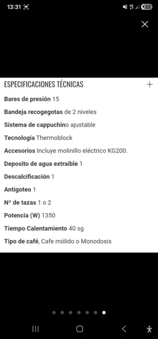 Cafetera DeLonghi Dedica EC685 + Molinillo KG20.