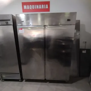 Congelador vertical acero inox 2 puertas
