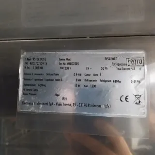 Congelador vertical acero inox 2 puertas