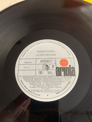 Radio Futura - La Ley del Desierto Vinilo