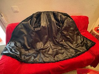 Abrigo auténtico de piel de zorro