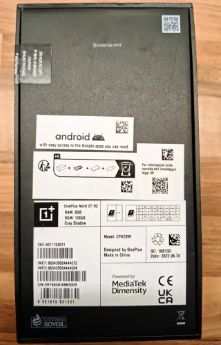OnePlus Nord 2T Negro