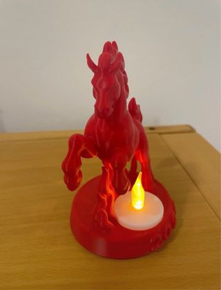 Vela LED Cavalo de Fogo 2026