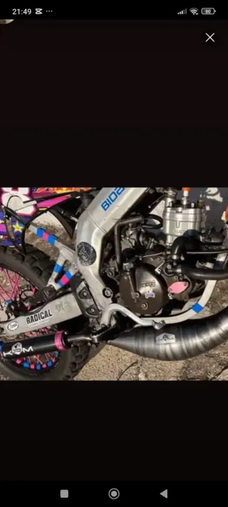 Motor SMR con carburador y filtro