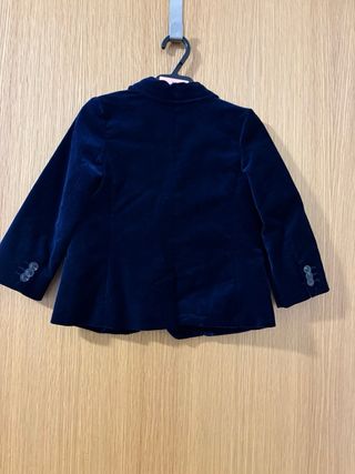 Blazer terciopelo azul Zara niño