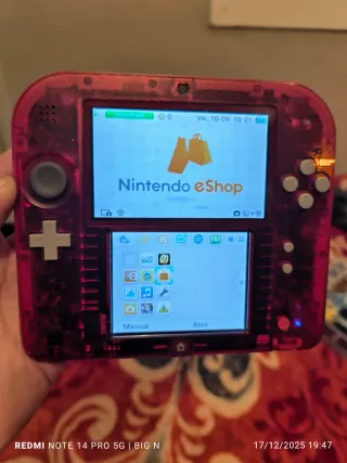 Nintendo 2DS Roja+cargador+lapiz