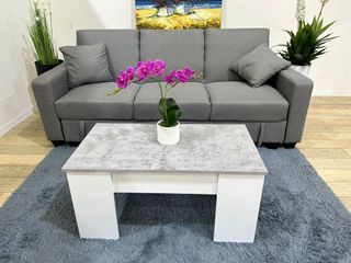 Sofá Cama Gris con Almacenamiento