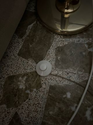 Lámpara de pie vintage dorada