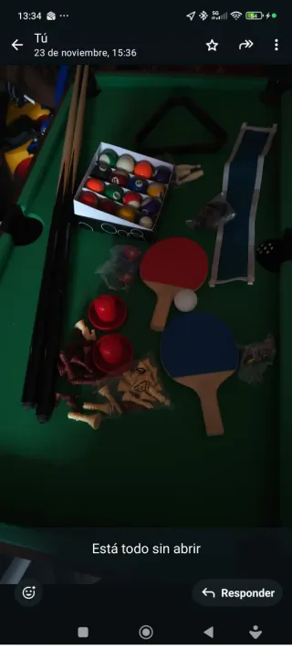 Futbolín y Billar sin estrenar + 5 juegos