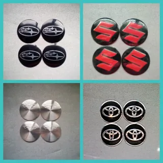 Pegatinas 56mm tapabuje Subaru Suzuki Tesla Toyota