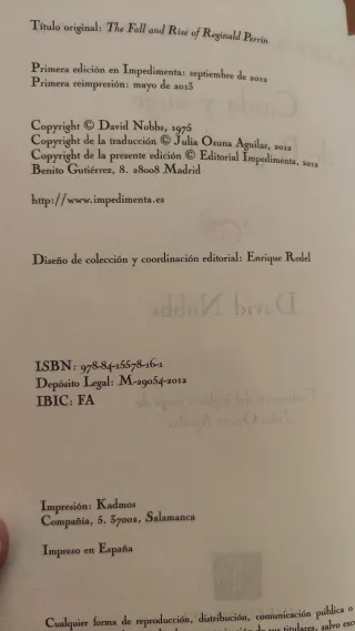 Caída y auge de Reginald Perrin (Impedimenta)