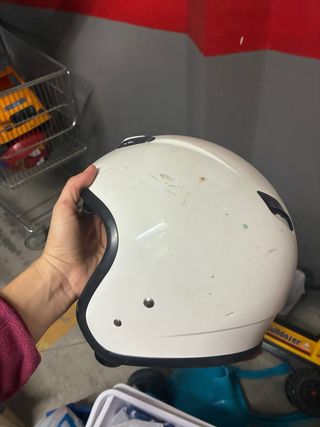 Casco Moto Blanco Unisex