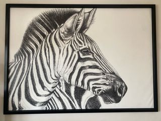 Cuadro Cebra Blanco y Negro