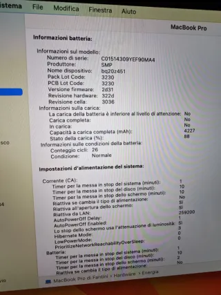 MacBook Pro A1708 128gb 2017 Azerty