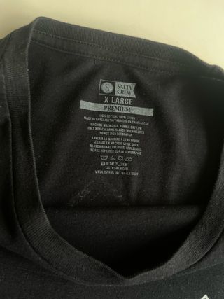 Camiseta Salty Crew Negra Talla XL