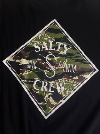 Camiseta Salty Crew Negra Talla XL