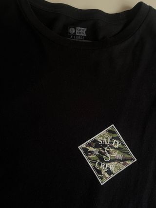 Camiseta Salty Crew Negra Talla XL