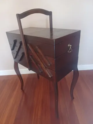 Costurero de Pie Extensible Belga Mid-Century