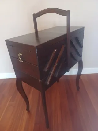 Costurero de Pie Extensible Belga Mid-Century