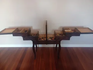 Costurero de Pie Extensible Belga Mid-Century