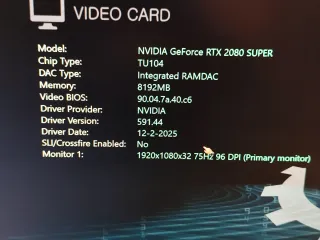 Scheda Video MSI GeForce RTX 2080 Super