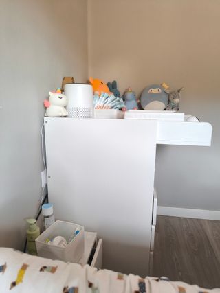 Cambiador bebé IKEA SMÅSTAD blanco 3 cajones