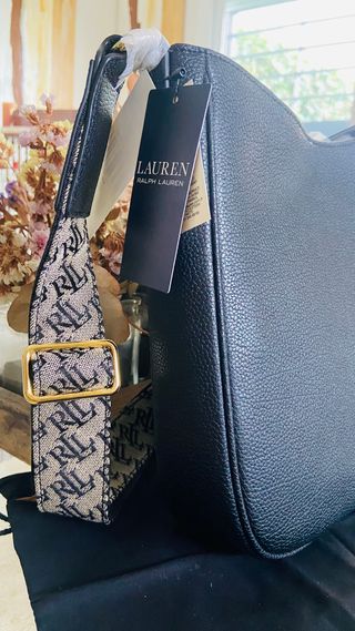 Bolso Hombro Ralph Lauren Negro Multicolor