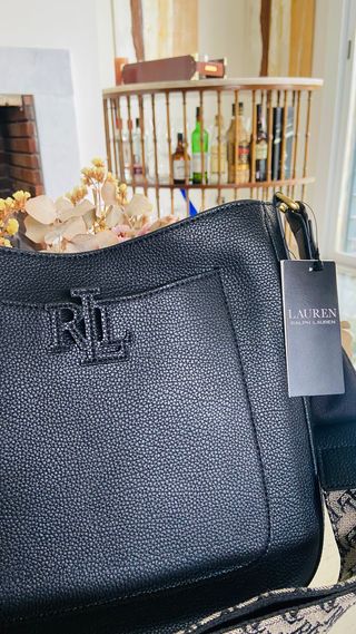 Bolso Hombro Ralph Lauren Negro Multicolor