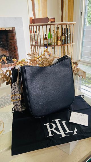 Bolso Hombro Ralph Lauren Negro Multicolor