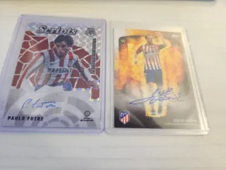 Futre & Godin Carte Autografate Atletico Madrid
