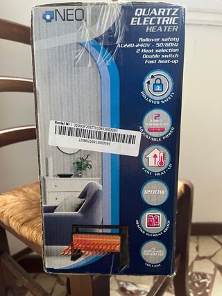 Stufetta Elettrica al Quarzo NEO 1200W