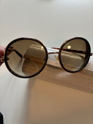 Gafas de sol Jimmy Choo Marrón y Dorado