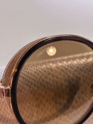 Gafas de sol Jimmy Choo Marrón y Dorado