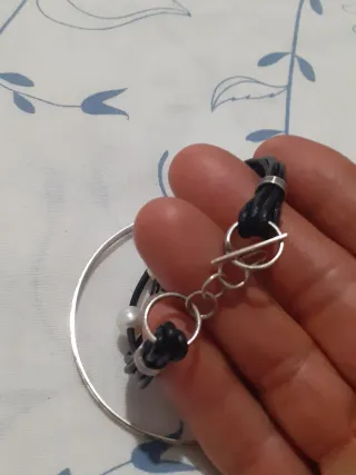 Pulseras Plata y Perlas Auténticas