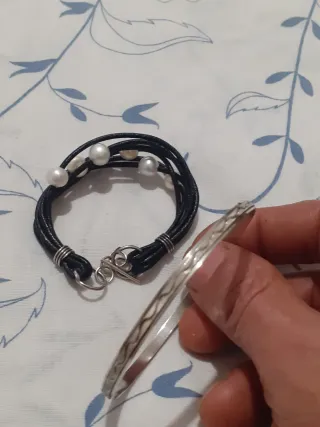 Pulseras Plata y Perlas Auténticas