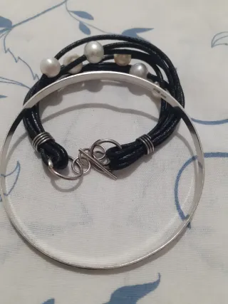 Pulseras Plata y Perlas Auténticas