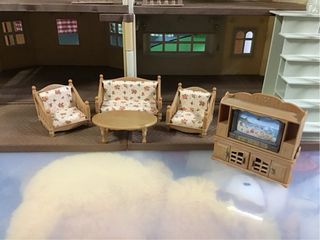 Familia Sylvanian pack casita accesorios