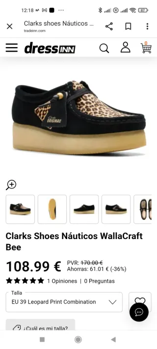 Zapatos Clarks Wallacraft Talla 35.5 Nuevos