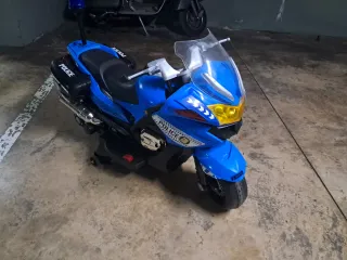 Moto Eléctrica Policía Azul