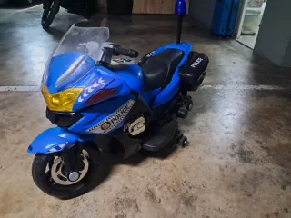 Moto Eléctrica Policía Azul