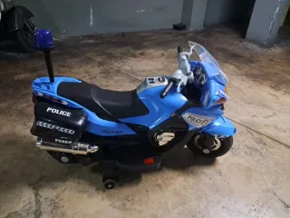 Moto Eléctrica Policía Azul
