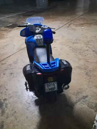 Moto Eléctrica Policía Azul
