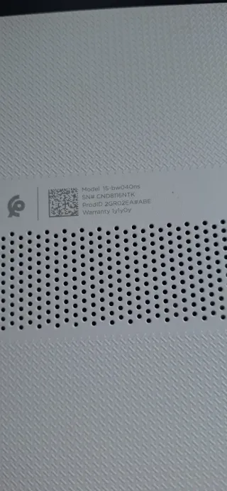 Portátil HP con SSD