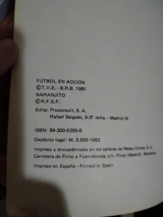 Futbol en Acción M'82 Naranjito España