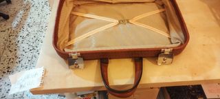 Maleta vintage piel
